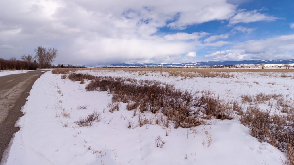 Lee Metcalf National Wildlife Refuge Grassland in Winter.