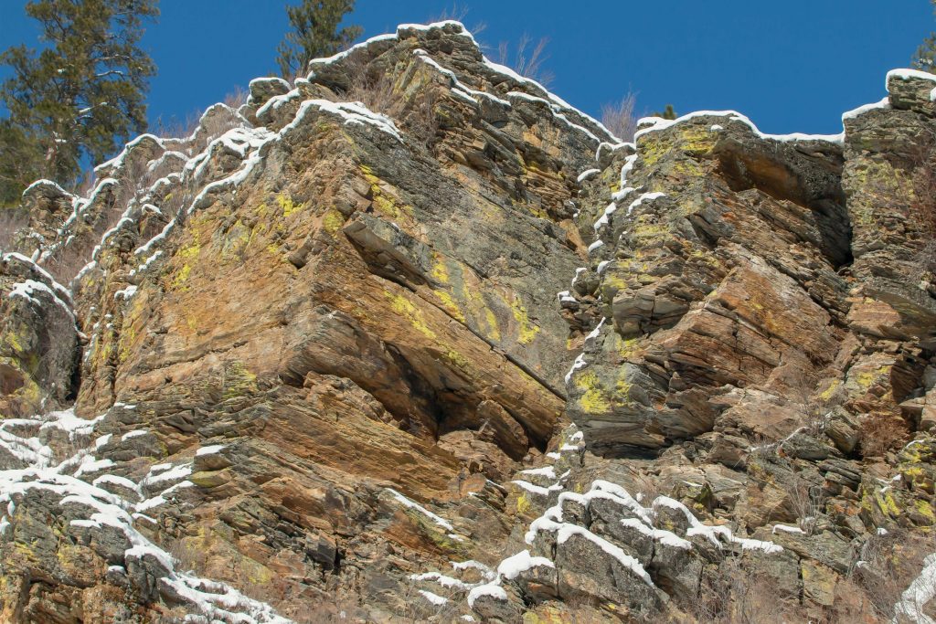 Rockface at Bass Creek Recreational Area