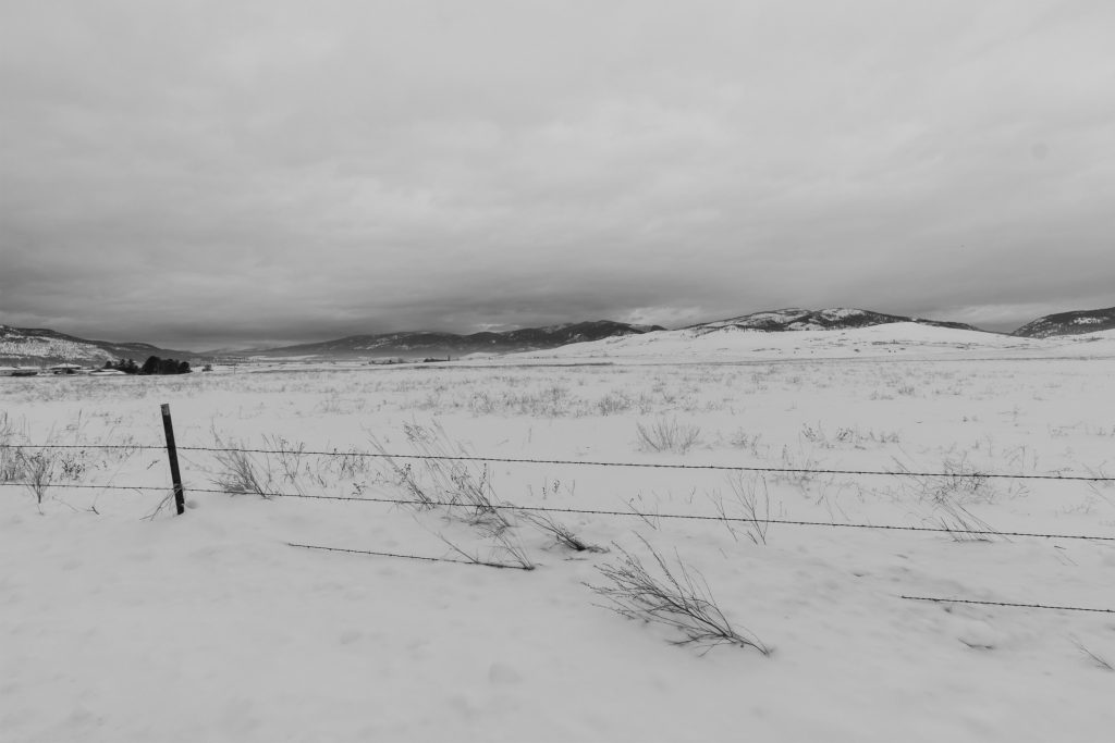 Winter on Montana landscape